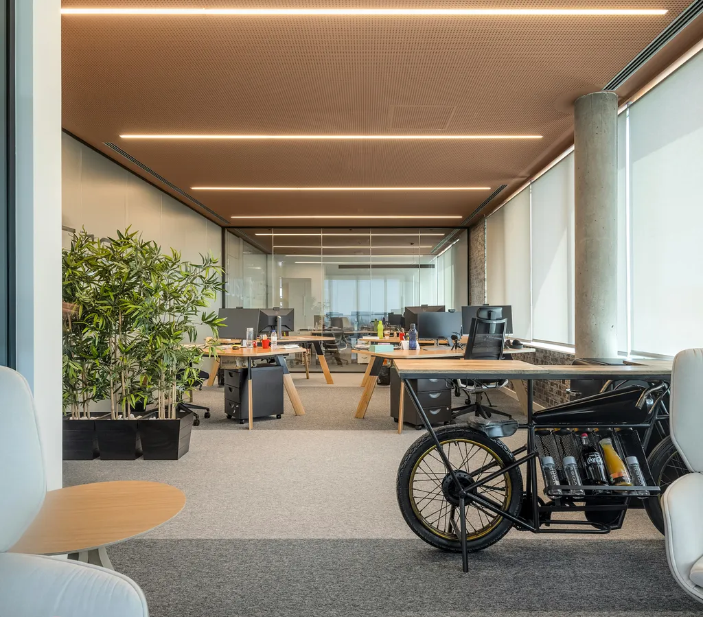 Modern architectural office environment